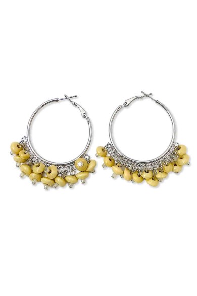 PENDIENTES ARO BOHO CON CUENTAS TM-EH000002