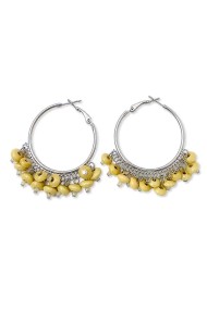 PENDIENTES ARO BOHO CON CUENTAS TM-EH000002