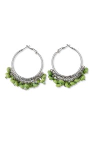 PENDIENTES ARO BOHO CON CUENTAS TM-EH000002