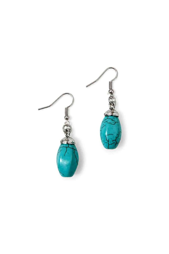 PENDIENTES BOHO PIEDRA TURQUESA TM-EH1100