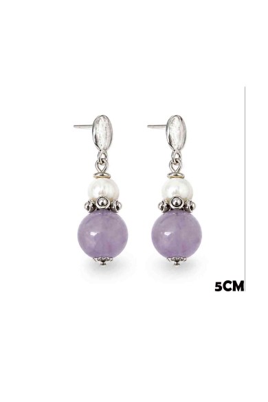 PENDIENTES PIEDRA NATURAL ESTILO BOHO TM-EH1103