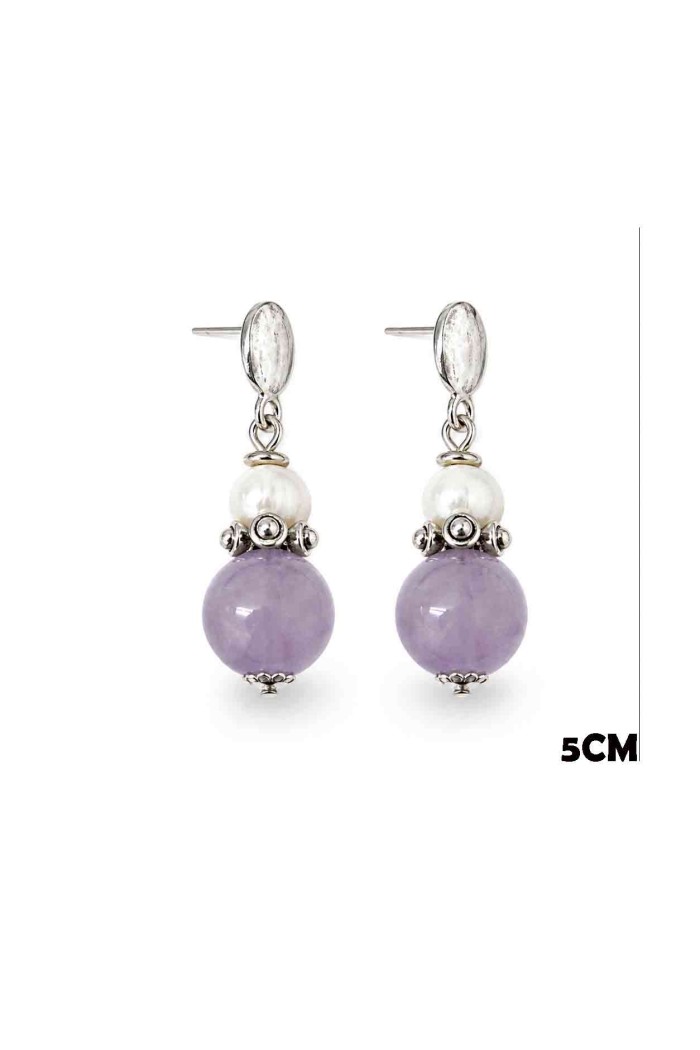 PENDIENTES PIEDRA NATURAL ESTILO BOHO TM-EH1103
