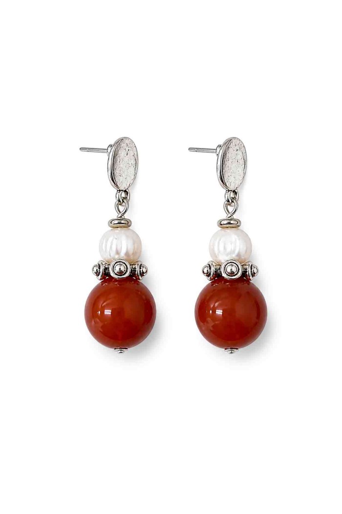 PENDIENTES PIEDRA NATURAL ESTILO BOHO TM-EH1103