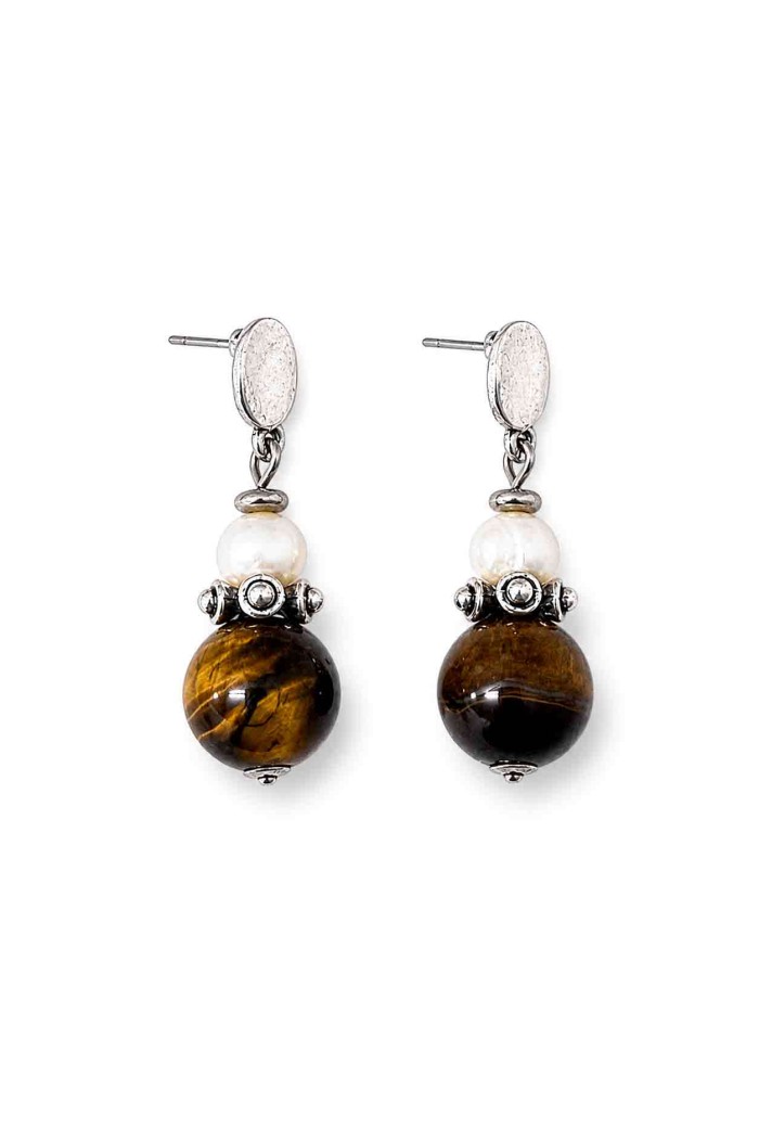 PENDIENTES PIEDRA NATURAL ESTILO BOHO TM-EH1103