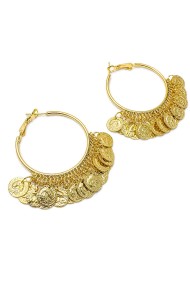 PENDIENTES ARO MONEDAS ESTILO BOHO TM-EH1104
