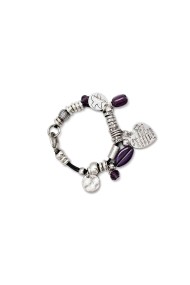 PULSERA BOHO PIEDRA NATURAL Y PERLAS TM-SL1106