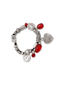 PULSERA BOHO PIEDRA NATURAL Y PERLAS TM-SL1106