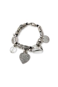 PULSERA BOHO PIEDRA NATURAL Y PERLAS TM-SL1106