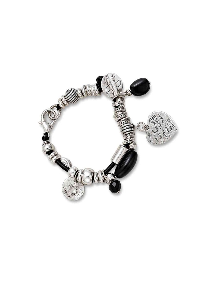 PULSERA BOHO PIEDRA NATURAL Y PERLAS TM-SL1106