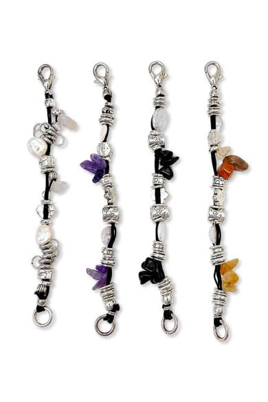 PULSERA BOHO PIEDRA NATURAL Y PERLAS TM-SL1107