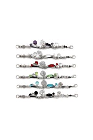 PULSERA BOHO PIEDRA NATURAL Y PERLAS TM-SL1106