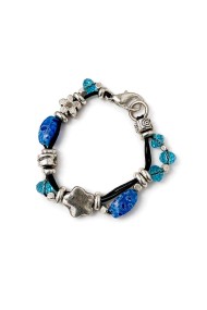 PULSERA BOHO PIEDRA NATURAL Y PERLAS TM-SL1108