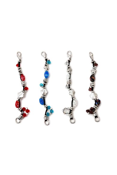 PULSERA BOHO PIEDRA NATURAL Y PERLAS TM-SL1108