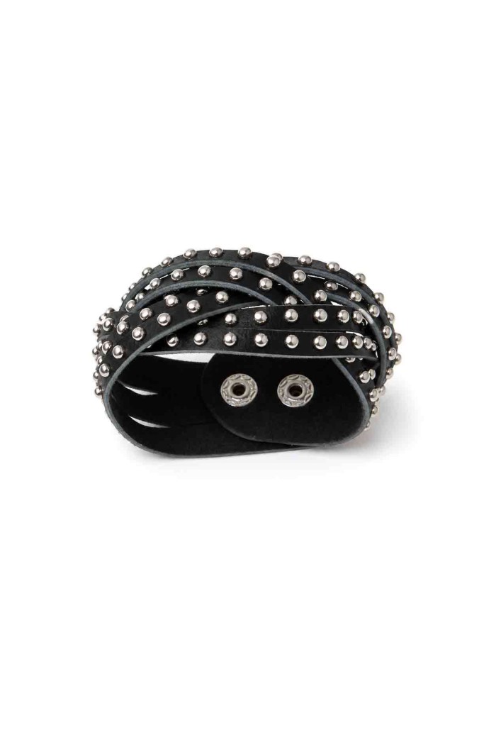 PULSERA ANCHA TACHAS ESTILO ROCK TM-SL11403