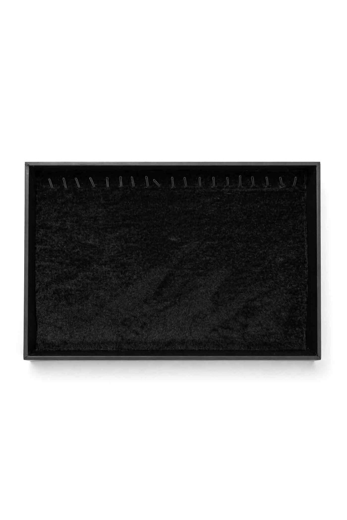BANDEJA ORGANIZADORA PARA JOYAS EN TERCIOPELO NEGRO TM-SSJ1147