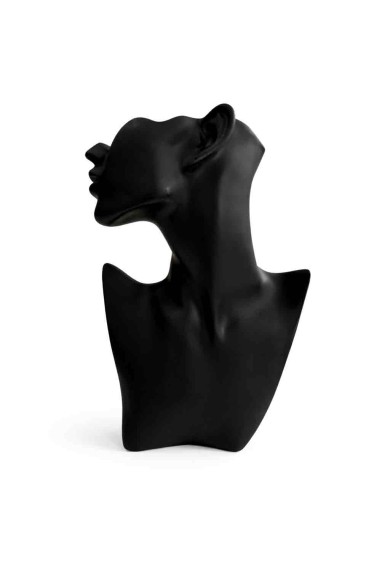 MANIQUÍ EXPOSITOR PARA COLLARES Y JOYAS COLOR NEGRO TM-SSJ1112