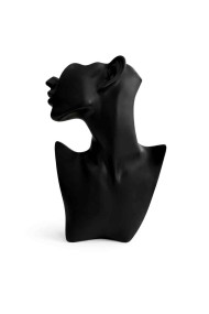MANIQUÍ EXPOSITOR PARA COLLARES Y JOYAS COLOR NEGRO TM-SSJ1112