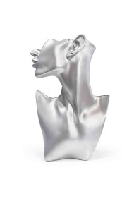 EXPOSITOR DE JOYERÍA BUSTO PLATEADO ESTILO MODERNO TM-SSJ1113