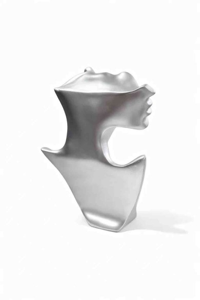EXPOSITOR DE JOYERÍA BUSTO PLATEADO ESTILO MODERNO TM-SSJ1113