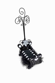 EXPOSITOR DE JOYERÍA ESTILO VINTAGE CON PLUMAS Y SOPORTE PARA PENDIENTES TM-SSJ1114