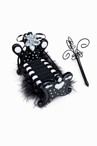 EXPOSITOR DE JOYERÍA ESTILO VINTAGE CON PLUMAS Y SOPORTE PARA PENDIENTES TM-SSJ1114