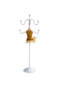 EXPOSITOR ORGANIZADOR DE JOYAS ESTILO MANIQUÍ CON SOPORTE METÁLICO VARIOS COLORES TM-SSJ1115