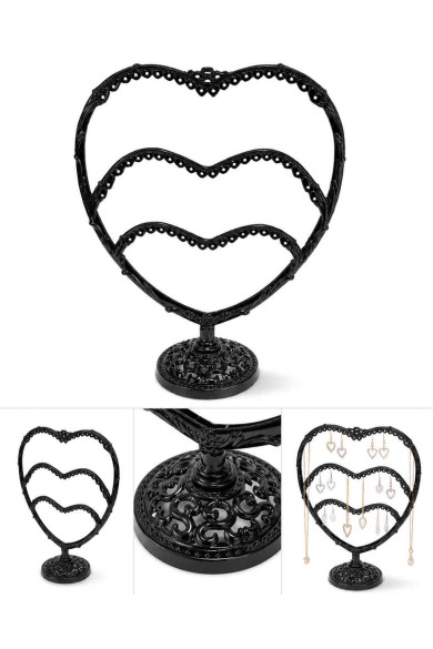 EXPOSITOR NEGRO ORNAMENTAL PARA COLLARES Y BISUTERÍA TM-SSJ1118