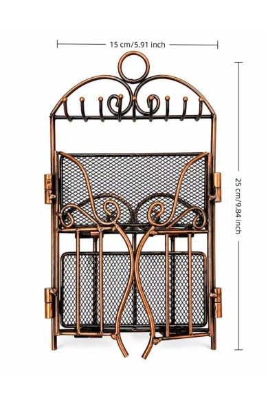 ORGANIZADOR PLEGABLE COLOR BRONCE PARA JOYAS Y BISUTERÍA TM-SSJ1119