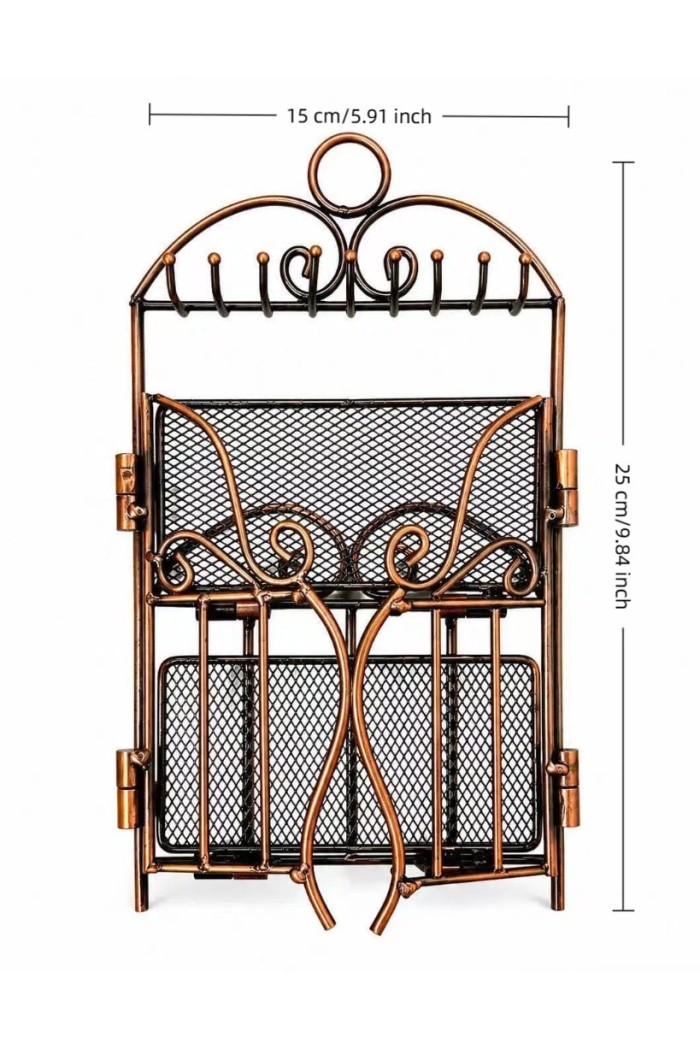 ORGANIZADOR PLEGABLE COLOR BRONCE PARA JOYAS Y BISUTERÍA TM-SSJ1119
