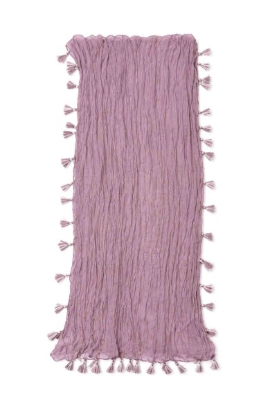FOULARD ARRUGADO CON BORLAS VARIOS COLORES TM-WJ1623