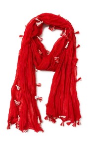 FOULARD ARRUGADO CON BORLAS VARIOS COLORES TM-WJ1623