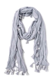FOULARD ARRUGADO CON BORLAS VARIOS COLORES TM-WJ1623