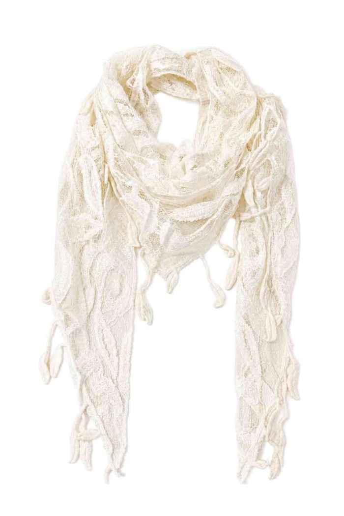 PAÑUELO TRIANGULAR DE ENCAJE FLORAL VARIOS COLORES TM-WJ1750