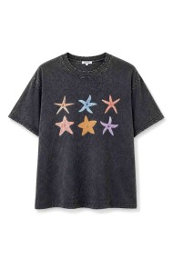 CAMISETA LAVADA CON ESTRELLAS DE MAR TY-L39097