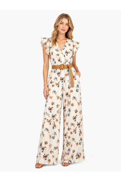 MONO FLUIDO ESTAMPADO FLORAL CON VOLANTES TY-1155