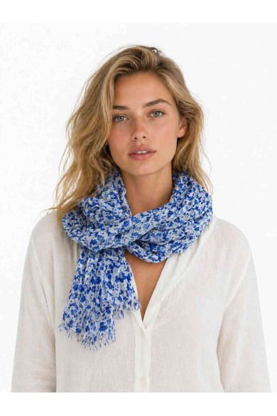 BUFANDAS ARRUGADO ESTAMPADO FLORAL TM-WJ1X08324