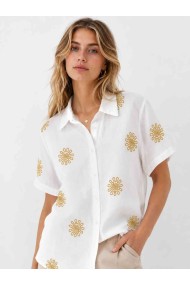 CAMISA BORDADA MANGA CORTA ESTILO BOHO TY-M9201