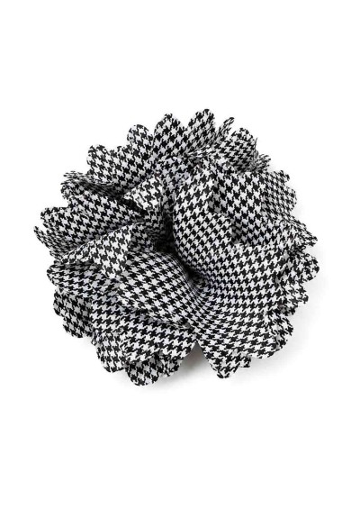 BROCHE FLOR TEXTIL ESTILO VINTAGE CON CLIP Y ALFILER TM-XH1306