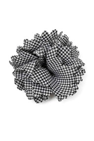 BROCHE FLOR TEXTIL ESTILO VINTAGE CON CLIP Y ALFILER TM-XH1306