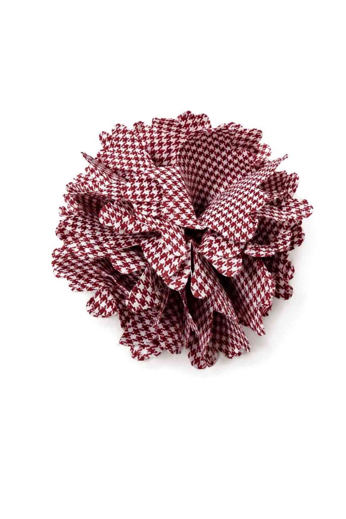 BROCHE FLOR TEXTIL ESTILO VINTAGE CON CLIP Y ALFILER TM-XH1306