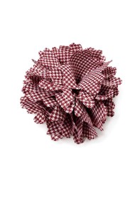 BROCHE FLOR TEXTIL ESTILO VINTAGE CON CLIP Y ALFILER TM-XH1306