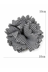 BROCHE FLOR TEXTIL ESTILO VINTAGE CON CLIP Y ALFILER TM-XH1306