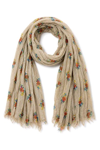 FULARES FLORALES LIGEROS CON FLECOS TM-WJ1X08472