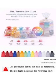 BOLSAS DE ORGANZA VARIOS COLORES 20X27CM TM-DZ2027