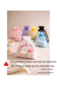 BOLSAS DE ORGANZA VARIOS COLORES 25X40CM TM-DZ25X40
