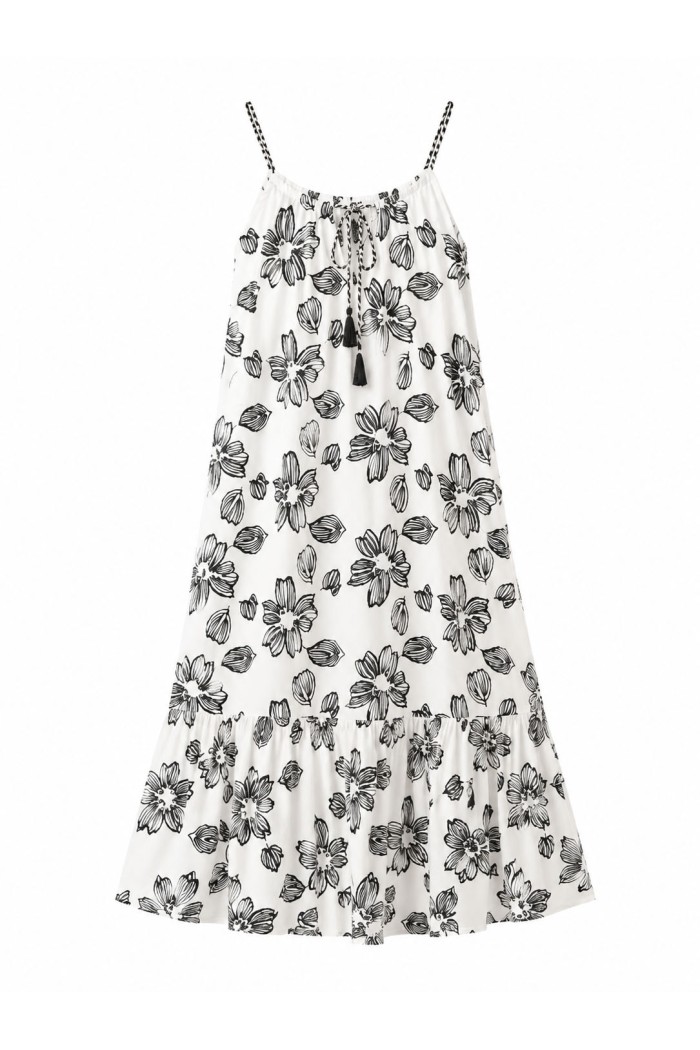 VESTIDO MAXI FLORAL ESTILO BOHO VERANO DD-G78