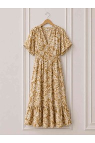 VESTIDO MIDI ESTAMPADO BOHO ESTILO ELEGANTE VERANO DD-1D2091