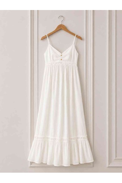 VESTIDO MAXI BOHO DE TIRANTES ESTILO VERANO PLAYA DD-L4481