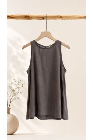 TOP SIN MANGAS PARA MUJER ESTILO BOHO CASUAL CUELLO REDONDO TEJIDO LIGERO VARIOS COLORES FBZMA1623