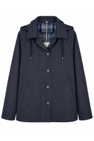 CHAQUETA CASUAL CON CAPUCHA Y FORRO DE CUADROS VARIOS COLORES TY-Z68833